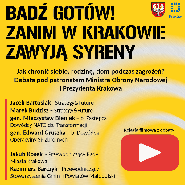Grafika informacyjna dotycząca debaty
