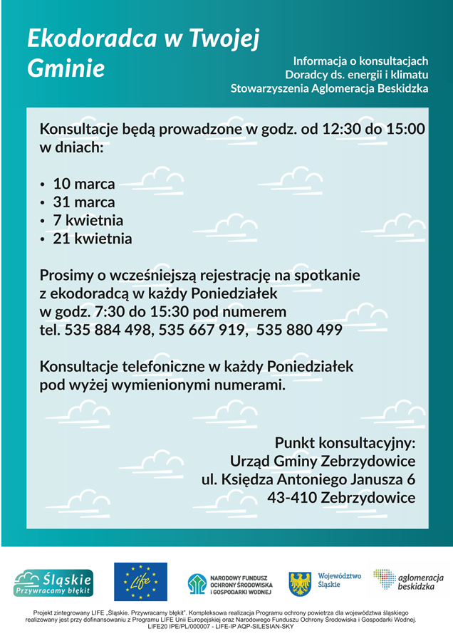Plakat informacyjny Plakat informacyjny - Ekodoradca w Twojej Gminie