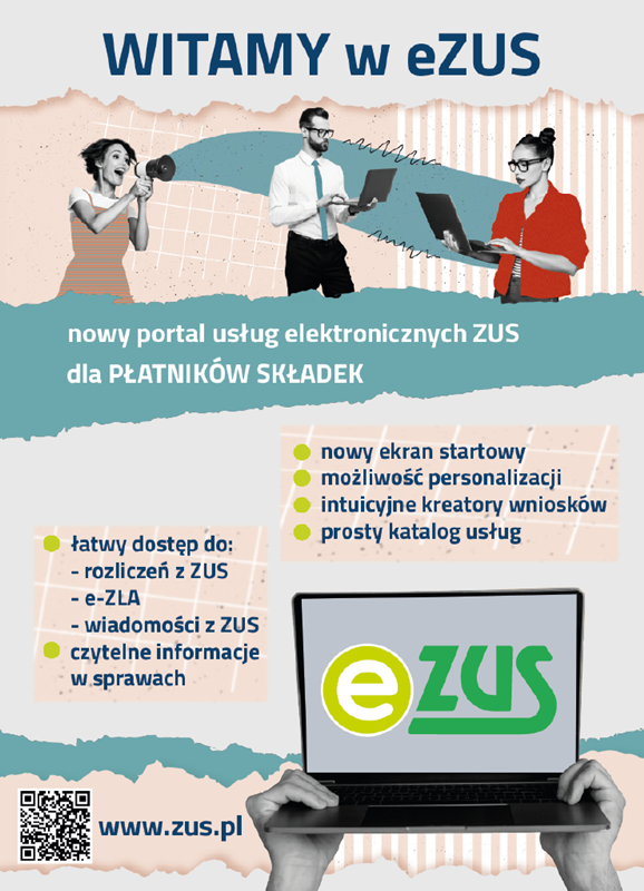 Plakat informacyjny eZUS